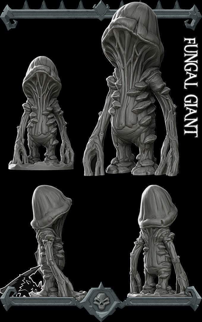 FUNGAL GIANT Miniature Model -All Sizes | Dungeons and Dragons | Pathfinder | War Gaming