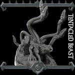 TENTACLED BEAST - Miniature -All Sizes | Dungeons and Dragons | Pathfinder | War Gaming