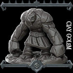 CLAY GOLEM - Miniature -All Sizes | Dungeons and Dragons | Pathfinder | War Gaming
