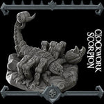 CLOCKWORK SCORPION - Miniature -All Sizes | Dungeons and Dragons | Pathfinder | War Gaming