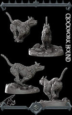 CLOCKWORK HOUND - Miniature -All Sizes | Dungeons and Dragons | Pathfinder | War Gaming