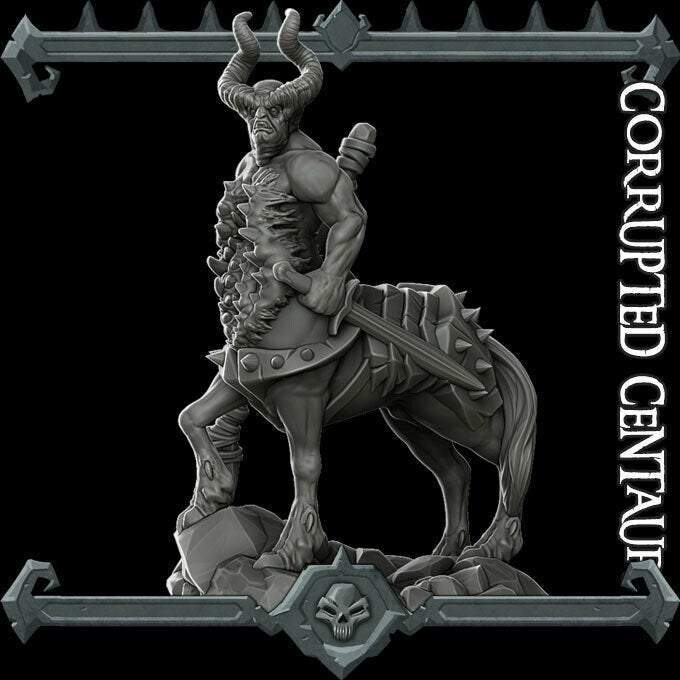 CORRUPTED CENTAUR - Miniature -All Sizes | Dungeons and Dragons | Pathfinder | War Gaming