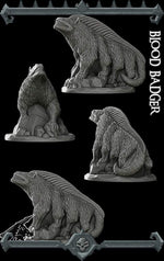 BLOOD BADGER - Miniature -All Sizes | Dungeons and Dragons | Pathfinder | War Gaming