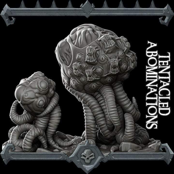 TENTACLED ABOMINATIONS - Miniature -All Sizes | Dungeons and Dragons | Pathfinder | War Gaming