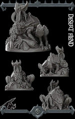 DESERT FIEND - Miniature -All Sizes | Dungeons and Dragons | Pathfinder | War Gaming