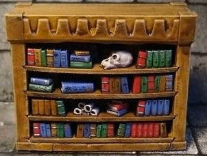 Mini Bookcase Kit For D&D, Hero Quest, Dungeon Furniture