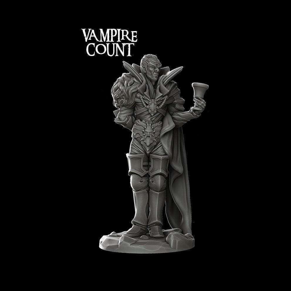VAMPIRE COUNT - Miniature Model | All Sizes | Dungeons and Dragons | Dracula | Halloween