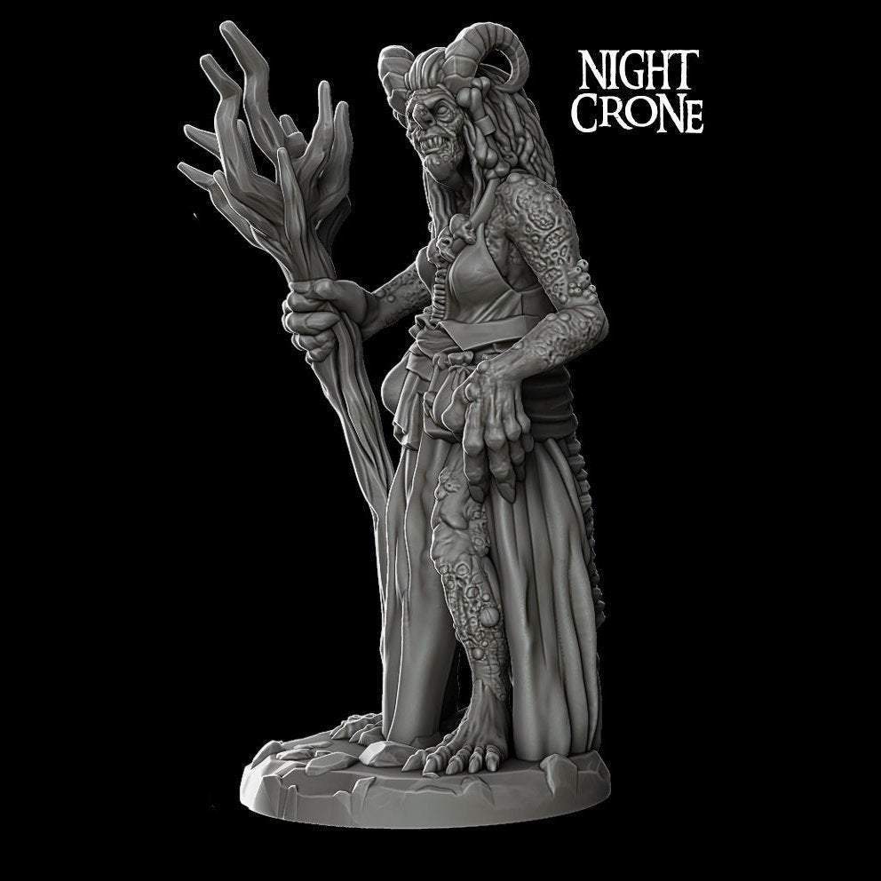 NIGHT CRONE - Miniature Model I All Sizes | Dungeons and Dragons | Pathfinder | War Gaming