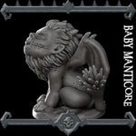 BABY MANTICORE - Miniature -All Sizes | Dungeons and Dragons | Pathfinder | War Gaming