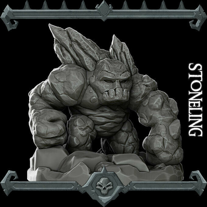 STONELING Miniature Model - All Sizes | Dungeons and Dragons | Pathfinder | War Gaming