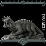 DIRE MOLE Miniature Model| All Sizes | Dungeons and Dragons | Pathfinder | War Gaming