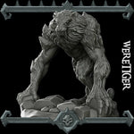 WERETIGER- Miniature | All Sizes | Dungeons and Dragons | Pathfinder | War Gaming