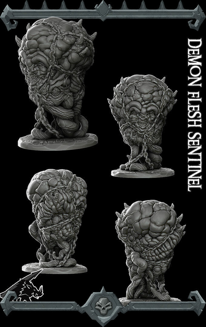 DEMON FLESH SENTINEL - Miniature | All Sizes | Dungeons and Dragons | Pathfinder | War Gaming