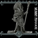 MUMMY PHARAOH - Miniature | All Sizes | Dungeons and Dragons | Pathfinder | War Gaming