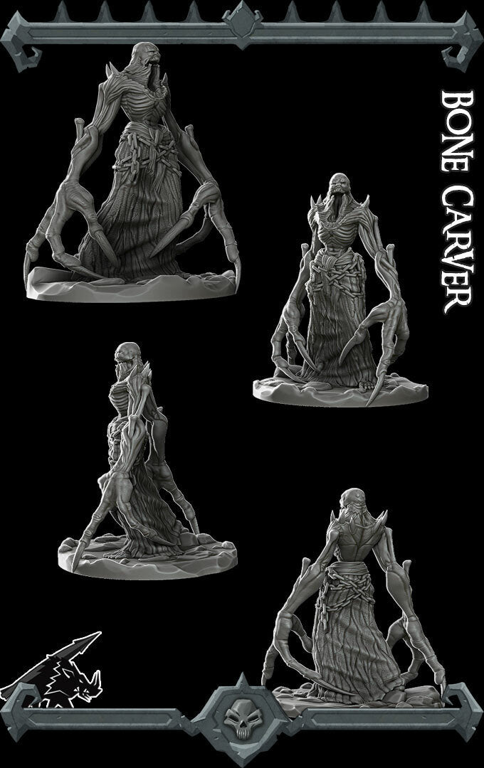 BONE CARVER - Miniature | All Sizes | Dungeons and Dragons | Pathfinder | War Gaming