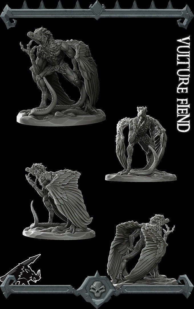 VULTURE FIEND - Miniature | All Sizes | Dungeons and Dragons | Pathfinder | War Gaming