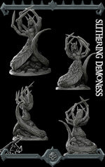 SLITHERING DEMONESS - Miniature | All Sizes | Dungeons and Dragons | Pathfinder | War Gaming