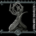 SLITHERING DEMONESS - Miniature | All Sizes | Dungeons and Dragons | Pathfinder | War Gaming