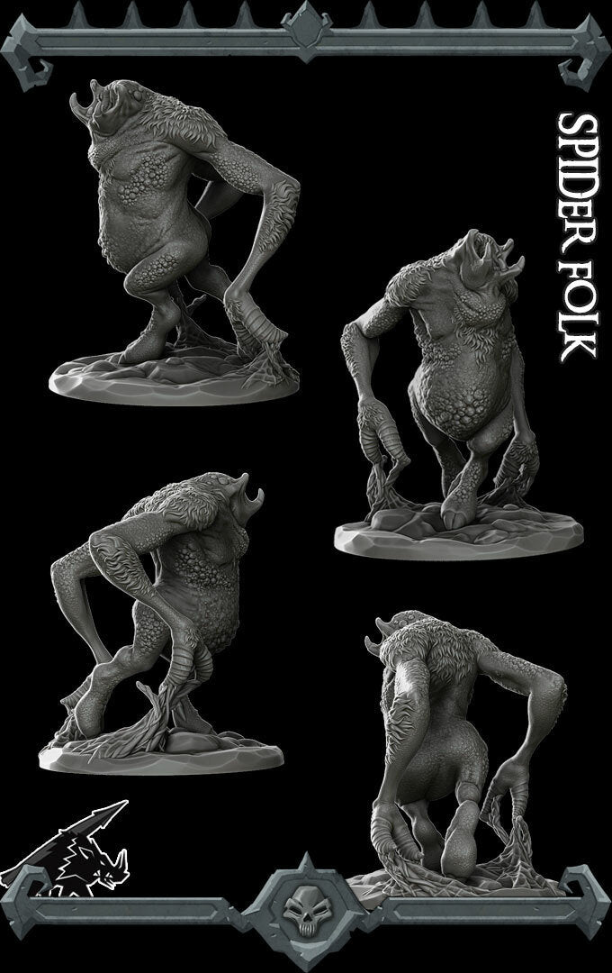 SPIDER FOLK- Miniature | All Sizes | Dungeons and Dragons | Pathfinder | War Gaming