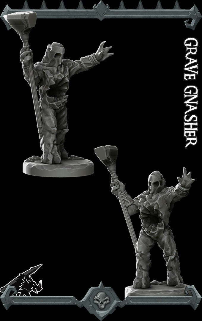 GRAVE GNASHER - Miniature | All Sizes | Dungeons and Dragons | Pathfinder | War Gaming