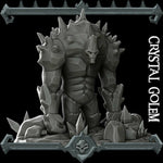 CRYSTAL GOLEM - Miniature | All Sizes | Dungeons and Dragons | Pathfinder | War Gaming