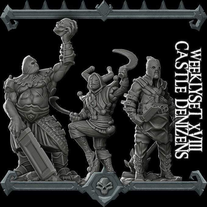 CASTLE DENIZENS- Miniature -All Sizes | Dungeons and Dragons | Pathfinder | War Gaming