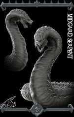 MIDGARD SERPENT - EPIC Model | 20 Inches Long | Dungeons and dragons | Pathfinder | War Gaming