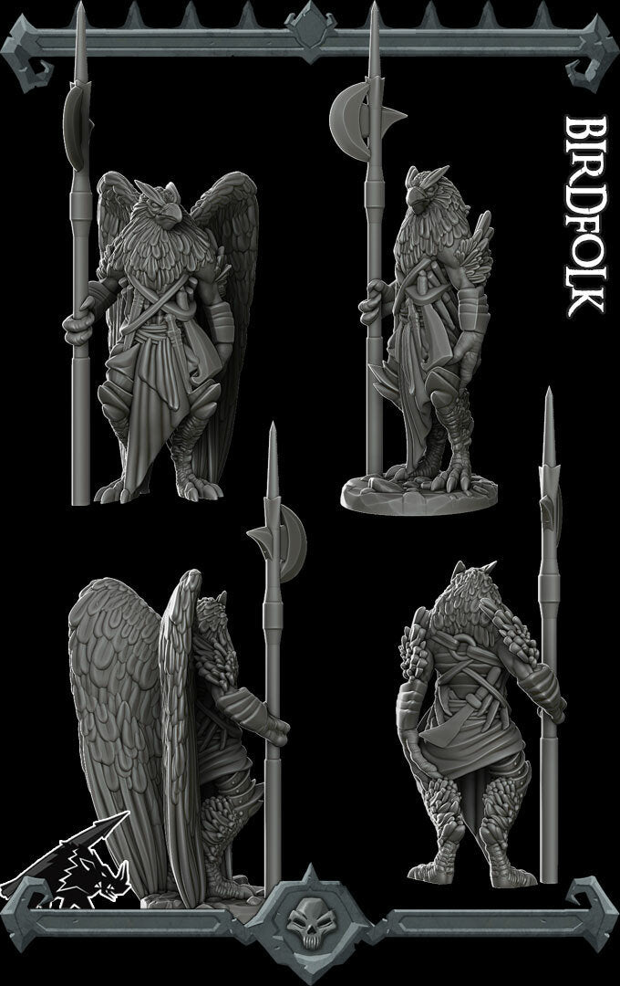 BIRD FOLK - Miniature | All Sizes | Dungeons and Dragons | Pathfinder | War Gaming