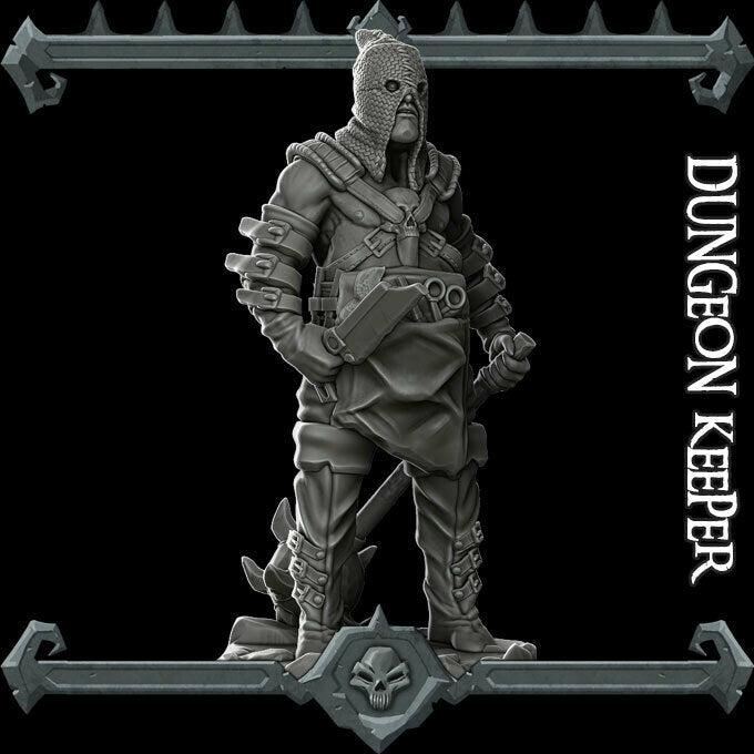 DUNGEON KEEPER - Miniature | All Sizes | Dungeons and Dragons | Pathfinder | War Gaming