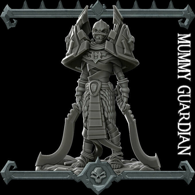 MUMMY GUARDIAN - Miniature | All Sizes | Dungeons and Dragons | Pathfinder | War Gaming