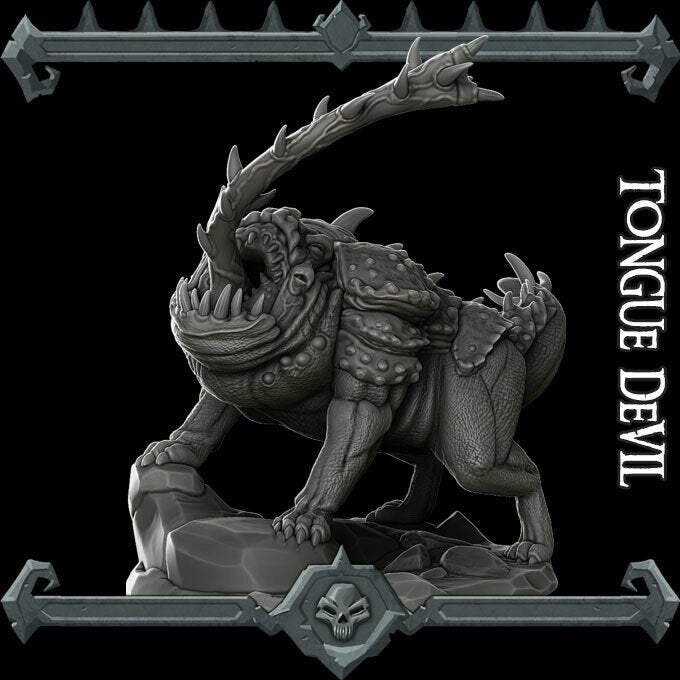 TONGUE DEVIL - Miniature | All Sizes | Dungeons and Dragons | Pathfinder | War Gaming