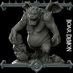 BOAR DEMON - Miniature | All Sizes | Dungeons and Dragons | Pathfinder | War Gaming