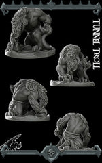 TUNNEL TROLL - Miniature | All Sizes | Dungeons and Dragons | Pathfinder | War Gaming