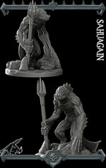 SAHUAGAIN - Miniature | All Sizes | Dungeons and Dragons | Pathfinder | War Gaming
