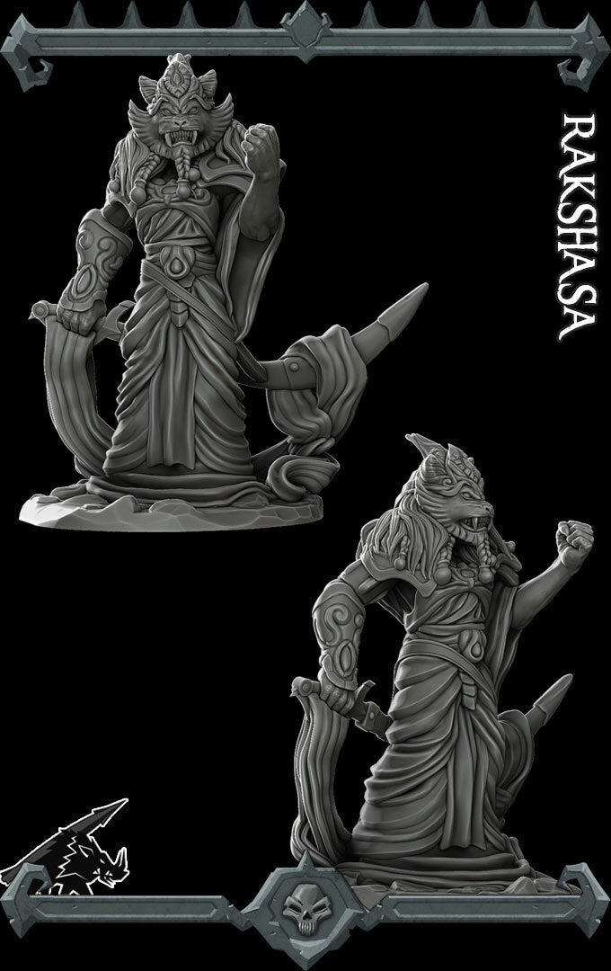 RAKSHASA - Miniature | All Sizes | Dungeons and Dragons | Pathfinder | War Gaming