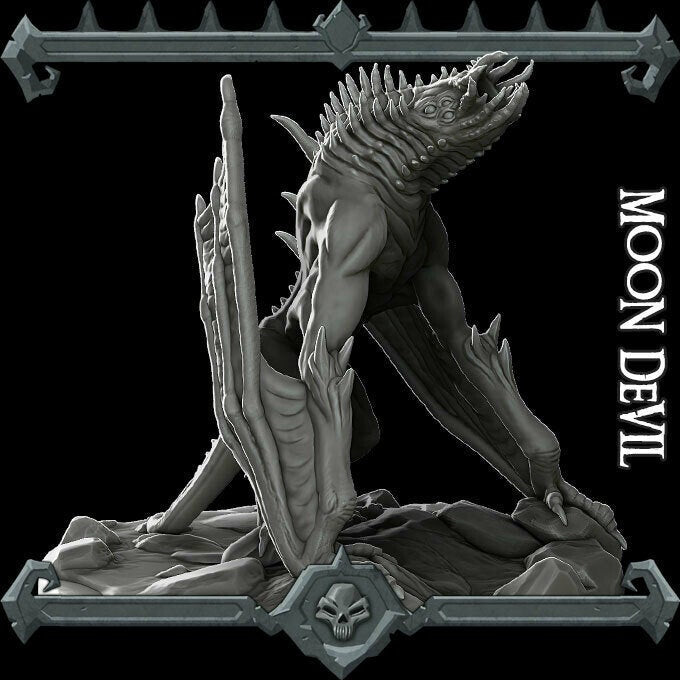 MOON DEVIL - Miniature Model | All Sizes | Dungeons and Dragons | Pathfinder | War Gaming