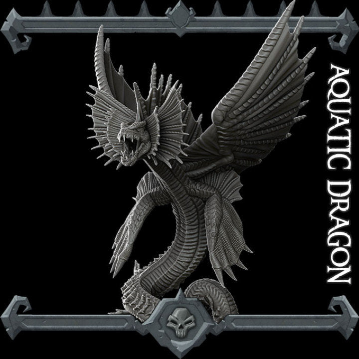 AQUATIC DRAGON - EPIC Model | Dungeons and dragons | Cthulhu | War Gaming