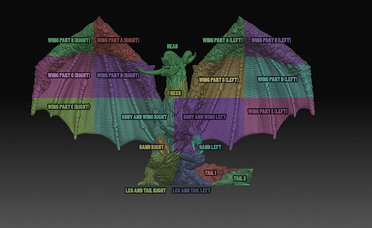 ARCTIC DRAGON - EPIC Sized Statue | Dungeons and dragons | Cthulhu| Pathfinder | War Gaming