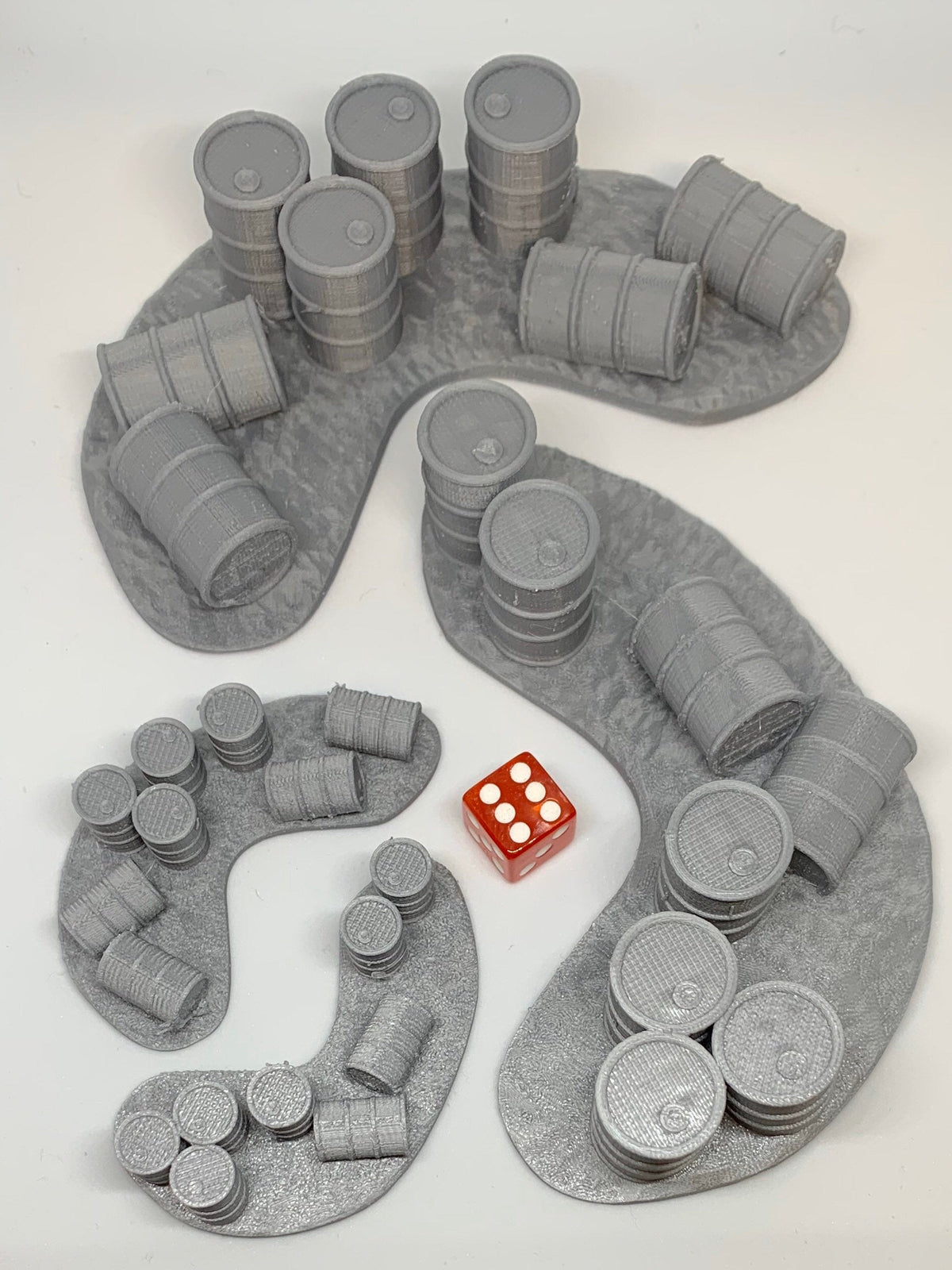 Oil Drums Barricade / Scenery /Terrain / Diorama