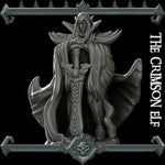 THE CRIMSON ELF - Miniature | All Sizes | Dungeons and Dragons | Pathfinder | War Gaming