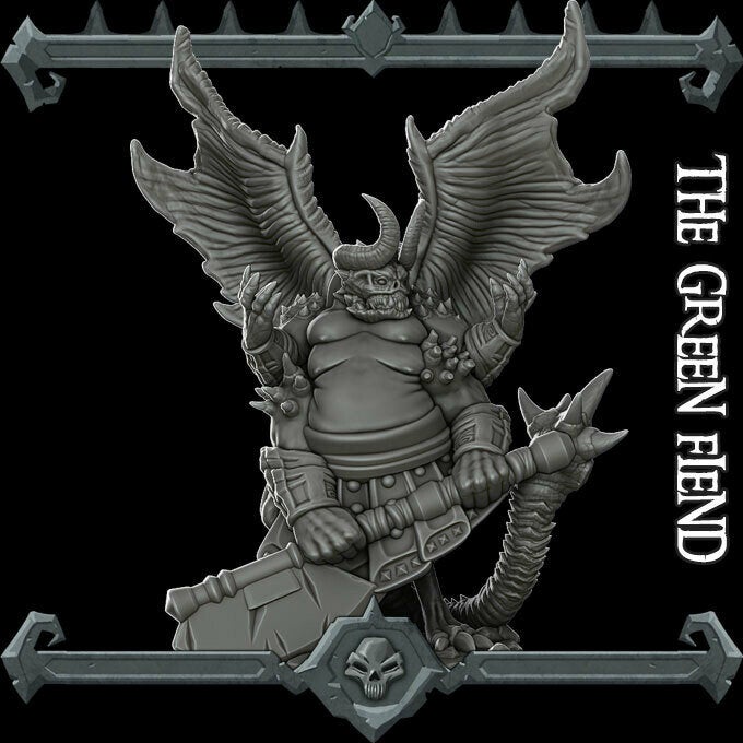 THE GREEN FIEND - Miniature | All Sizes | Dungeons and Dragons | Pathfinder | War Gaming