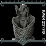 RAVEN GODDESS - Miniature | All Sizes | Dungeons and Dragons | Pathfinder | War Gaming