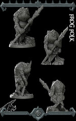 FROG FOLK - Miniature | All Sizes | Dungeons and Dragons | Pathfinder | War Gaming