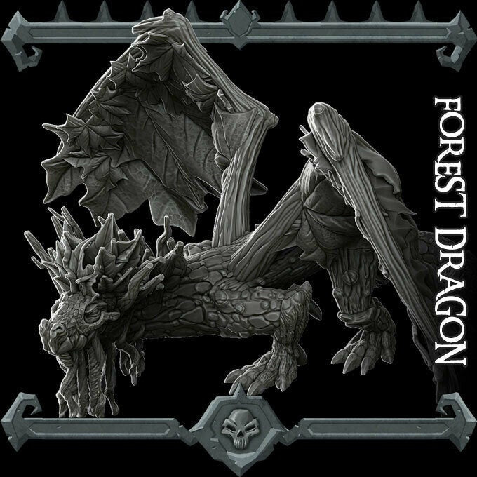 FOREST DRAGON - EPIC Sized Statue | Dungeons and dragons | Cthulhu| Pathfinder | War Gaming