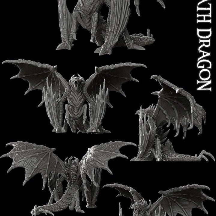 DEATH DRAGON - EPIC Sized Model Kit | Dungeons and dragons | Cthulhu| Pathfinder | War Gaming