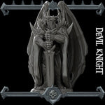 DEVIL KNIGHT - Miniature | All Sizes | Dungeons and Dragons | Pathfinder | War Gaming