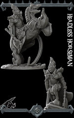 HEADLESS HORSEMAN- Miniature|Dungeons and dragons | Cthulhu| Pathfinder | War Gaming