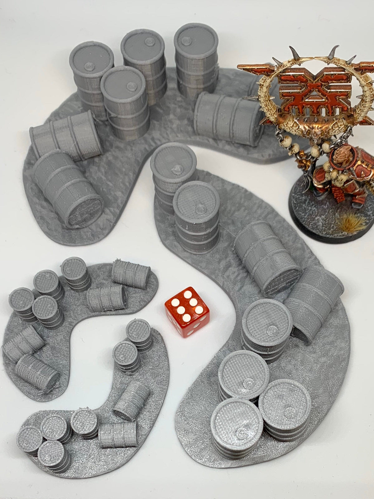 Oil Drums Barricade / Scenery /Terrain / Diorama