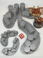 Oil Drums Barricade / Scenery /Terrain / Diorama