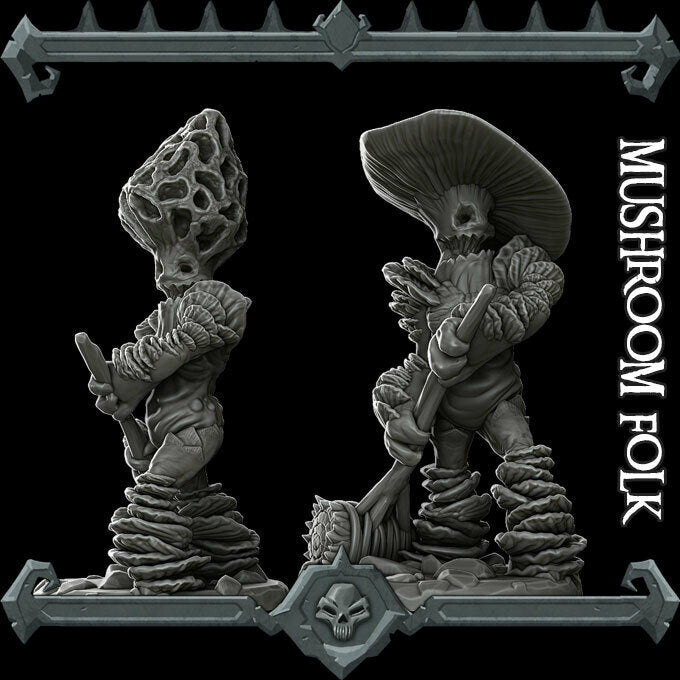 MUSHROOM FOLK - Miniature Model | All Sizes | Dungeons and Dragons | Pathfinder | War Gaming